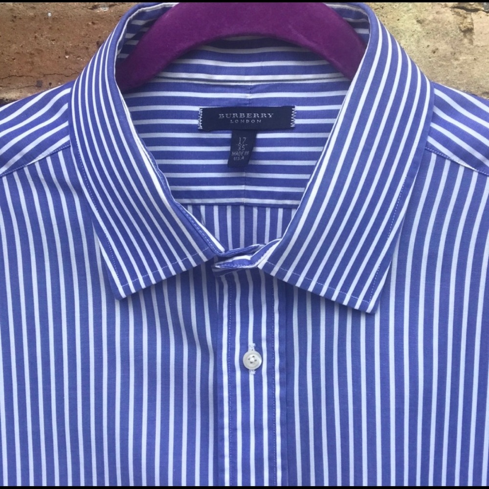 Burberry dress shirt w/ French cuffs. Classic fit